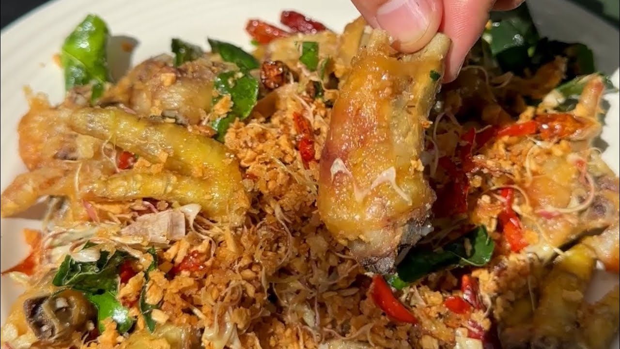ជើងមាន់បំពងខ្ទឹមស