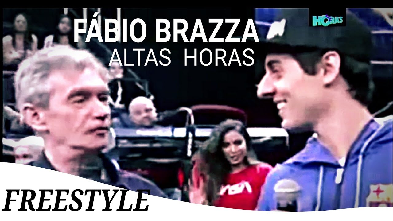 FÁBIO BRAZZA MANDA FREESTYLE NO 'ALTAS HORAS' E É MUITO APLAUDIDO