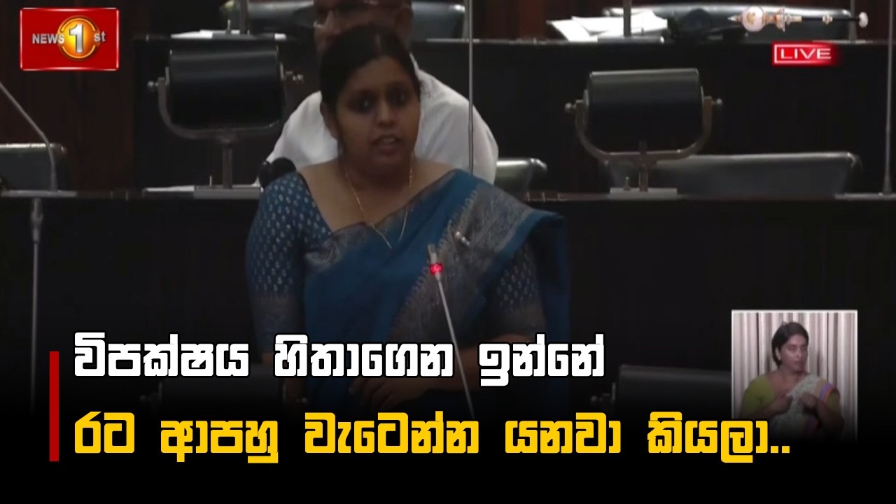 විපක්ෂය හිතාගෙන ඉන්නේ රට ආපහු වැටෙන්න යනවා කියලා..