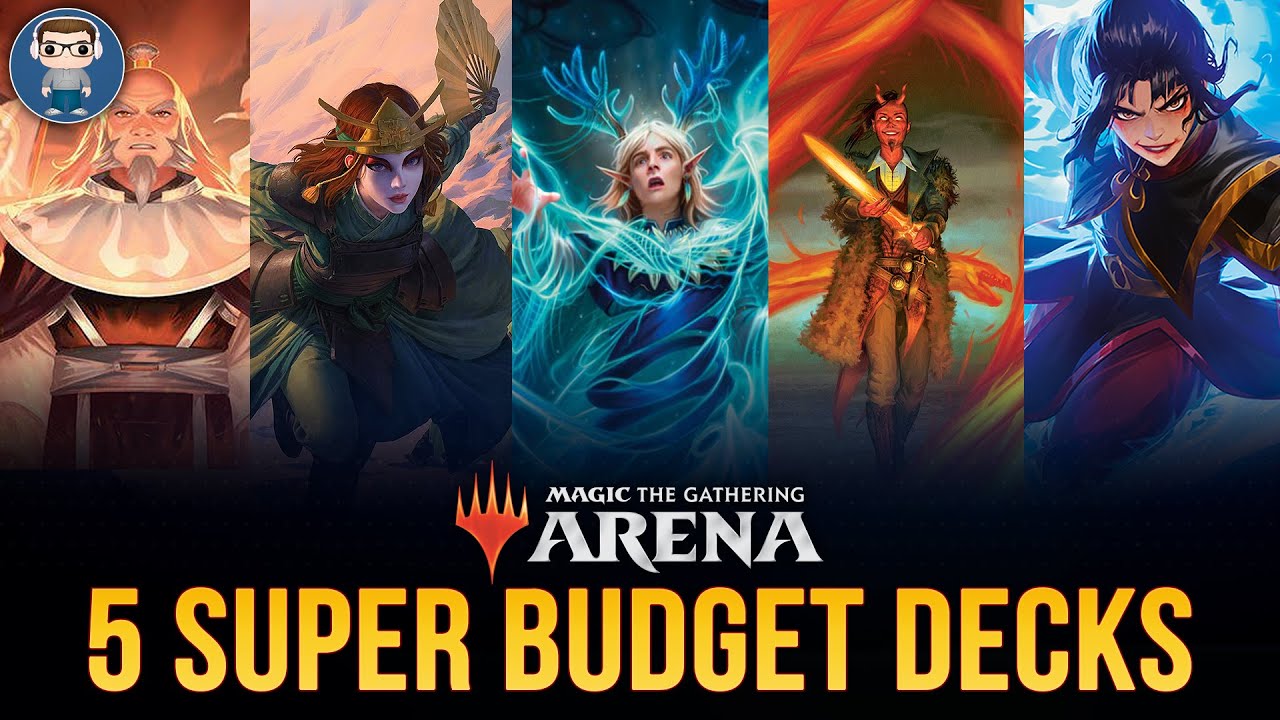 5 НОВЫХ УЛЬТРА-БЮДЖЕТНЫХ стандартных колод ВСЕГО С 5 редкими картами | MTG Arena