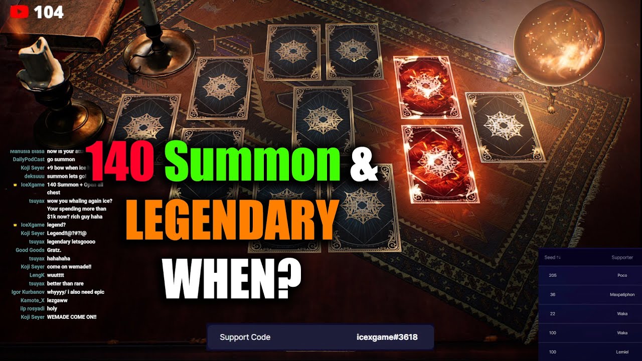Night Crows Summon 140 & Any Legendary ?