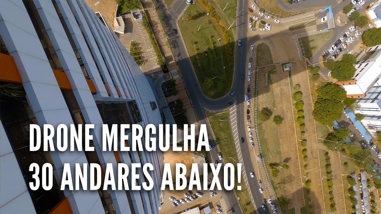Drone FPV Mergulha 30 Andares GoPro 8