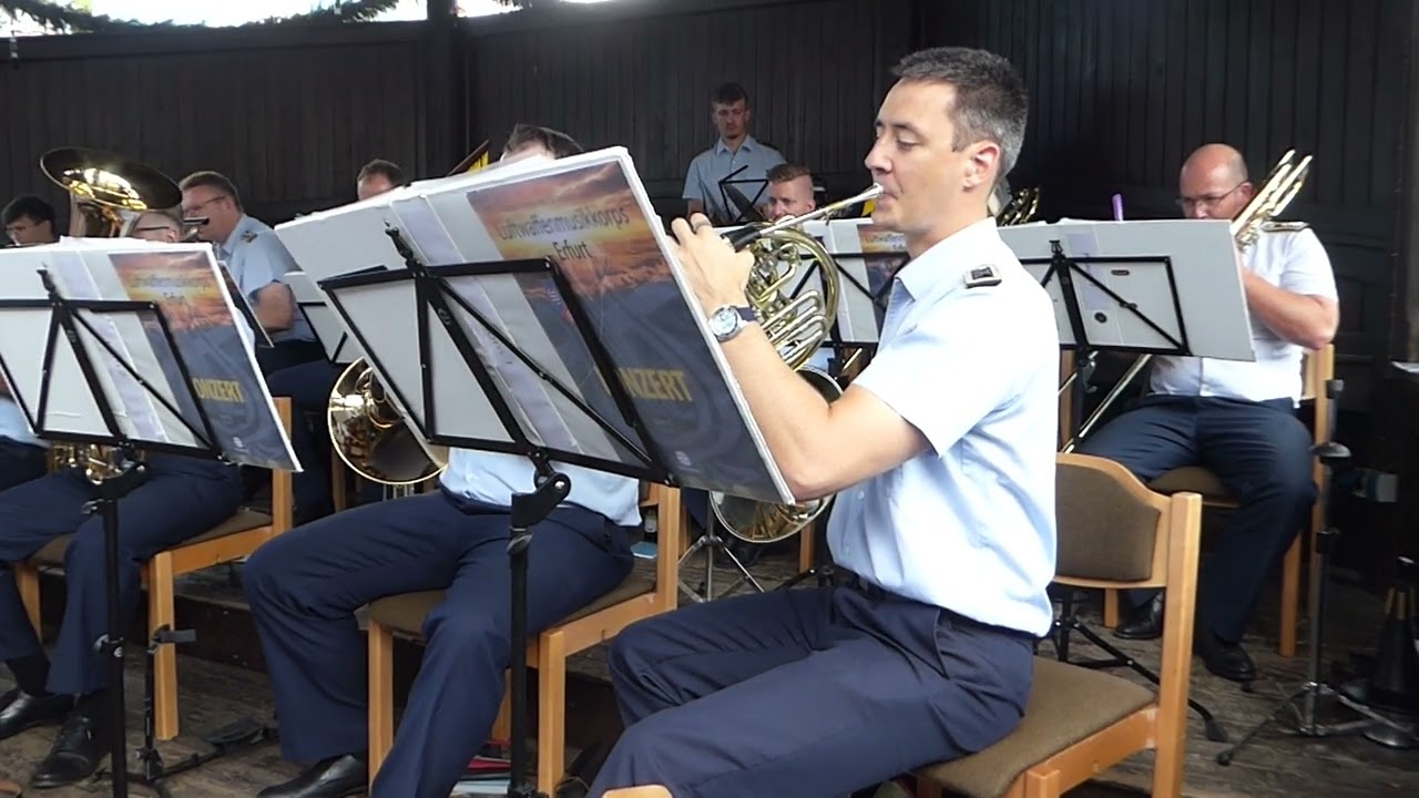 Am wunderschönen Rhein - Luftwaffenmusikkorps Erfurt - Kronacher Freischießen 2024  Konzert Hofwiese