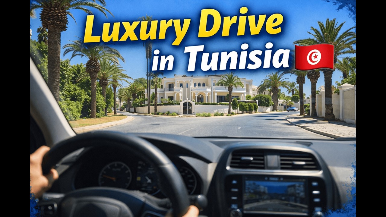 Driving Through Tunisia’s Most Elegant Area 🇹🇳 | Port El Kantaoui 4K