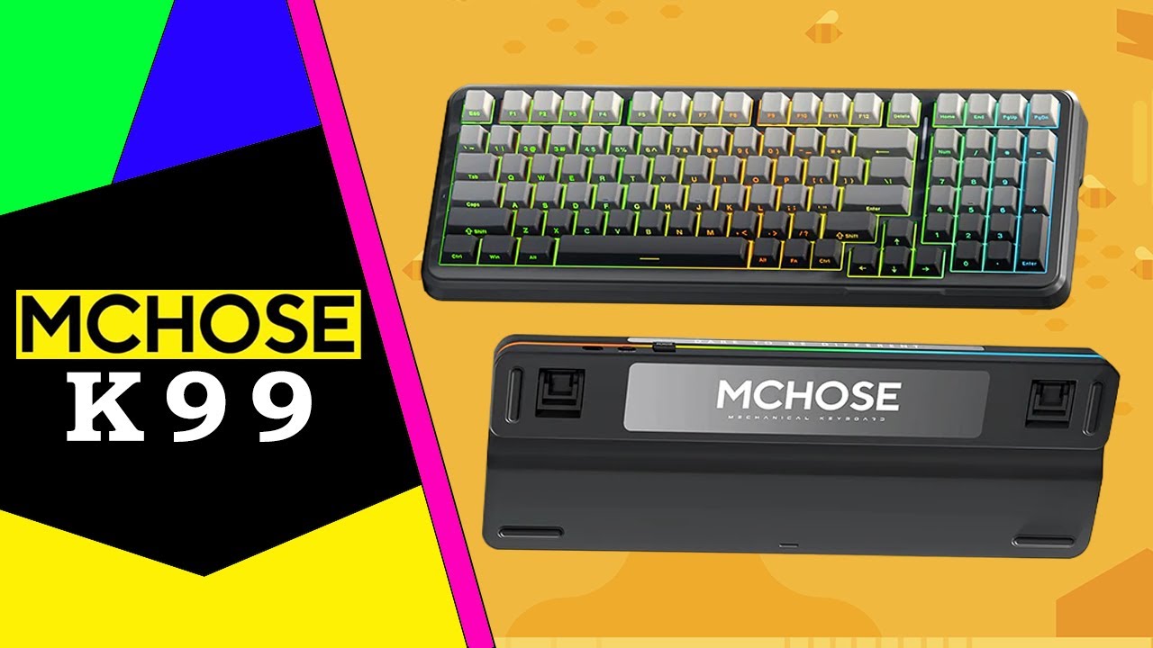 MCHOSE K99 👓 Ciekawa mechaniczna klawiatura 99% / Recenzja 4K