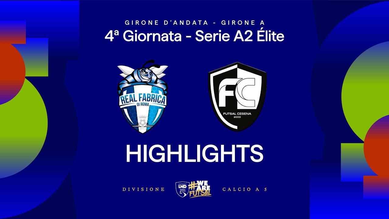Real Fabrica-Cesena 2-2 | Gol e highlights | 4ª giornata | Serie A2 Élite 2025/2026