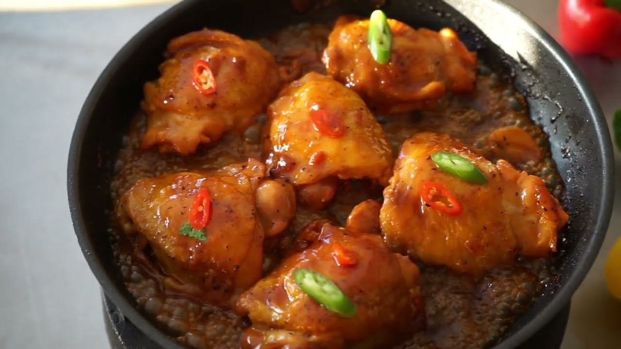 Курица в карамели в таком виде восхитительна и вкусна