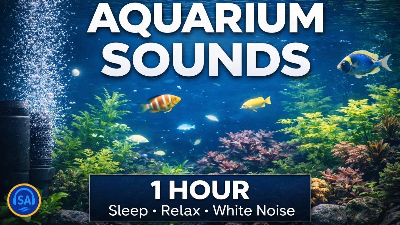 🐠 Aquarium Filter Sound – Relaxing Fish Tank Water Ambience for Sleep & Focus (1 Hour)