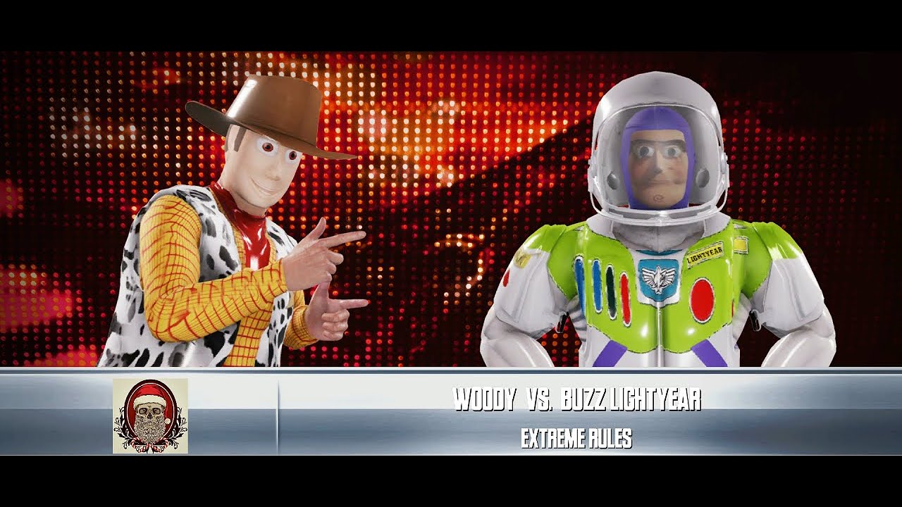 Woody vs Buzz Lightyear Massacre On 34th Street 2020 WWE2k PPV