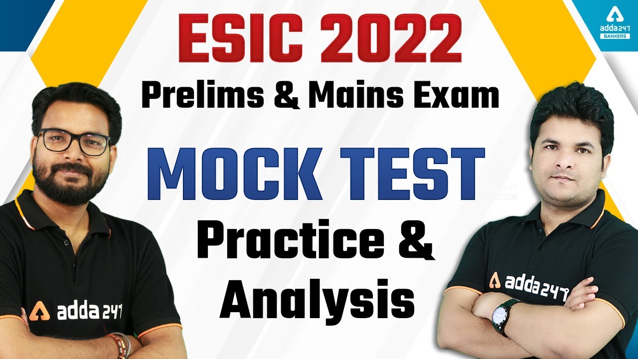 ACE ESIC 2022 Prelims & Mains Exam | Mock Test Practice & Analysis | Saurav Sir & Shantanu sir
