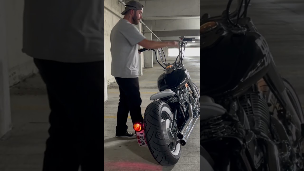 V-Star 650 Straight Piped Hard Krome Pipes