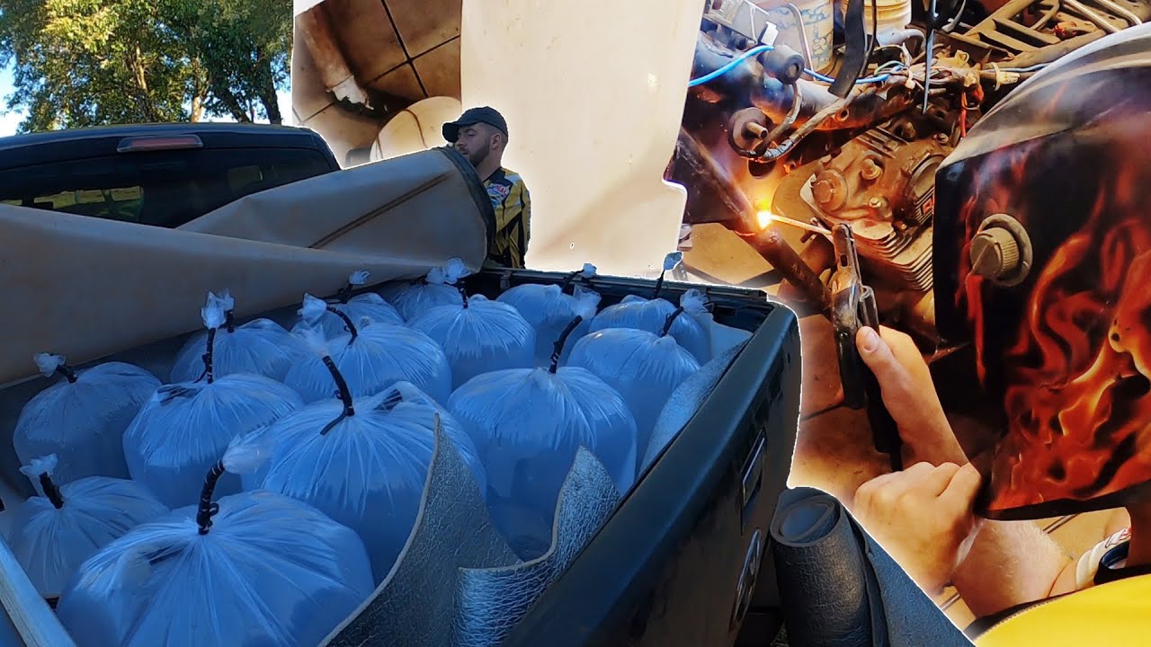 Quebrou o triciclo no meio + vamos levar os peixes pessoalmente