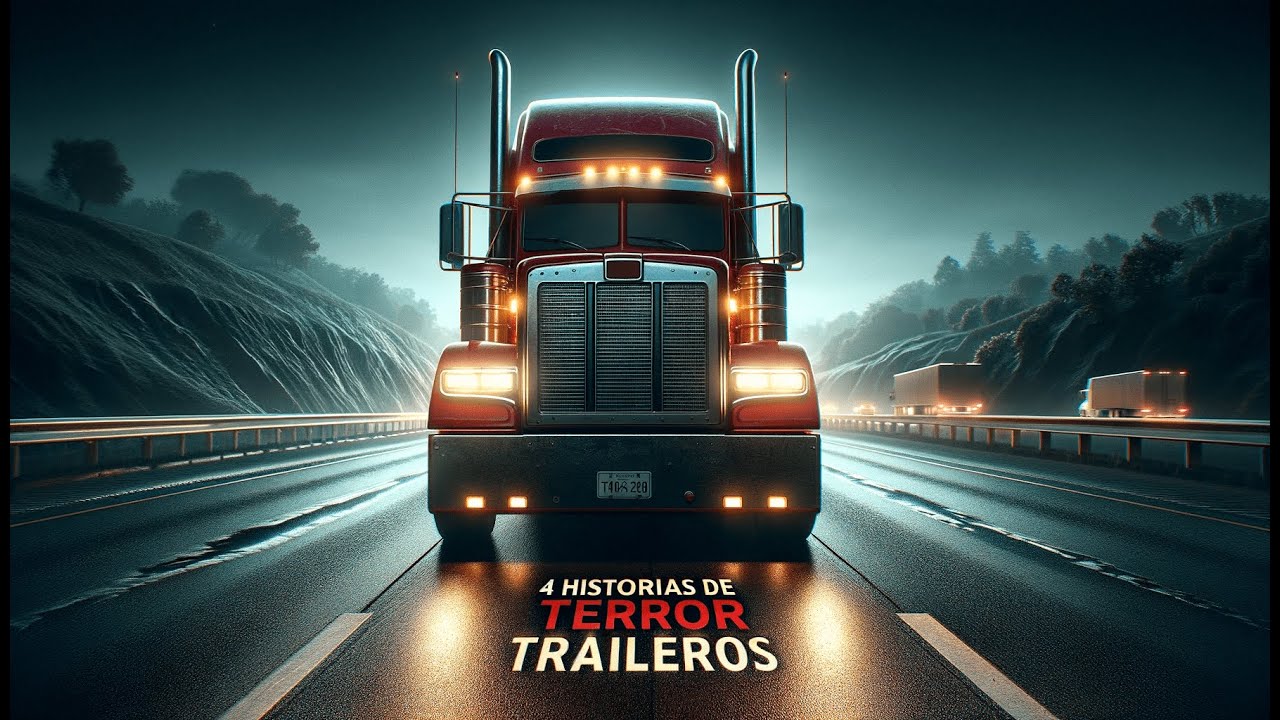🚚 4 HISTORIAS DE TERROR TRAILEROS: MISTERIOS EN LA CARRETERA DE LA OSCURIDAD 🌑 RELATOS DE TERROR