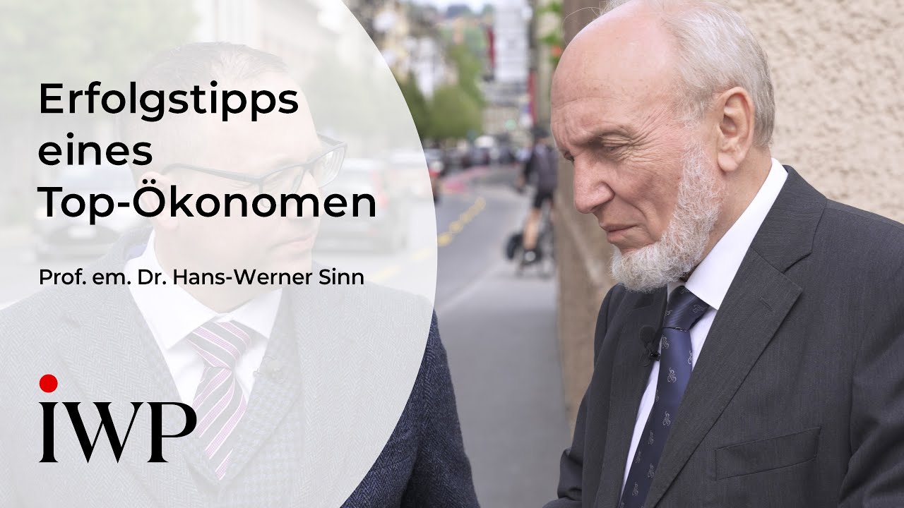 Prof. Dr. Hans-Werner Sinn spricht über Erfolge, Erfahrungen & Einsichten.