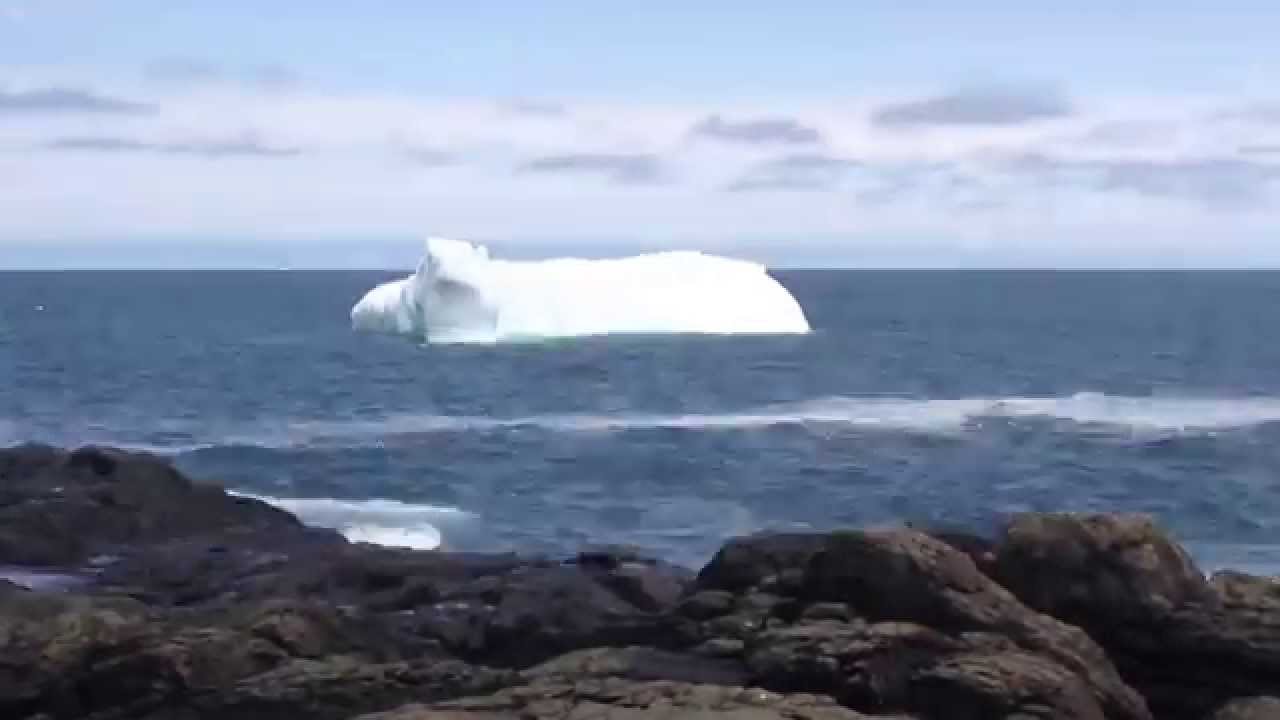 timelapse of a floating iceberg