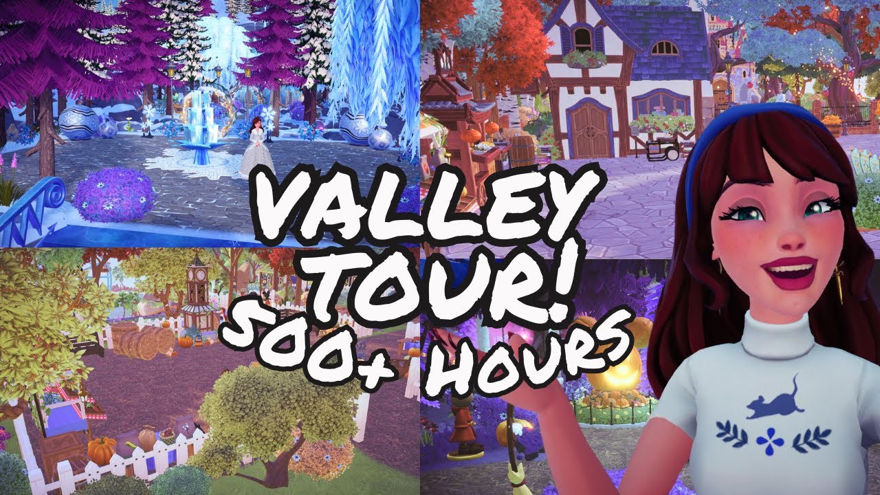 FULLY DECORATED 500+ HOURS VALLEY TOUR! (Disney Dreamlight Valley)