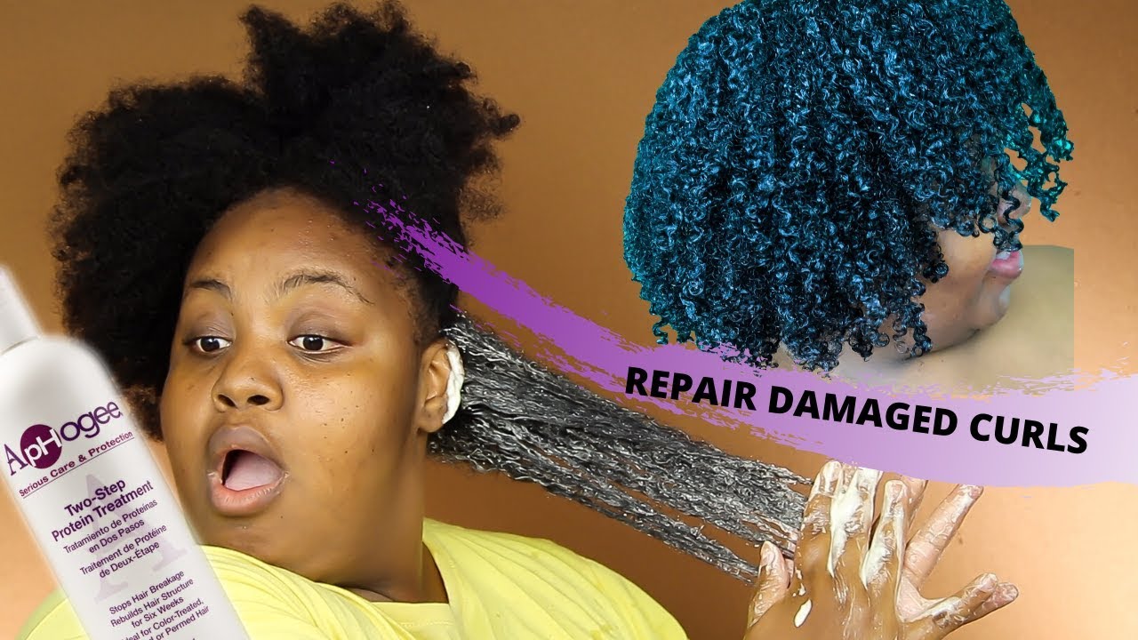 FIX YOUR DAMAGED NATURAL HAIR  | ApHogee Protein Treatment for Curl Definition + Length Retention