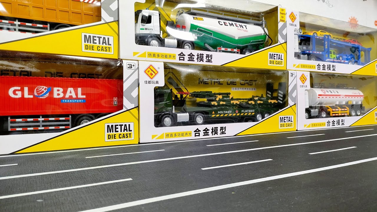 Satisfying With Miniature Trailer Truck Unboxing | Diecast Trailer Truck Collection