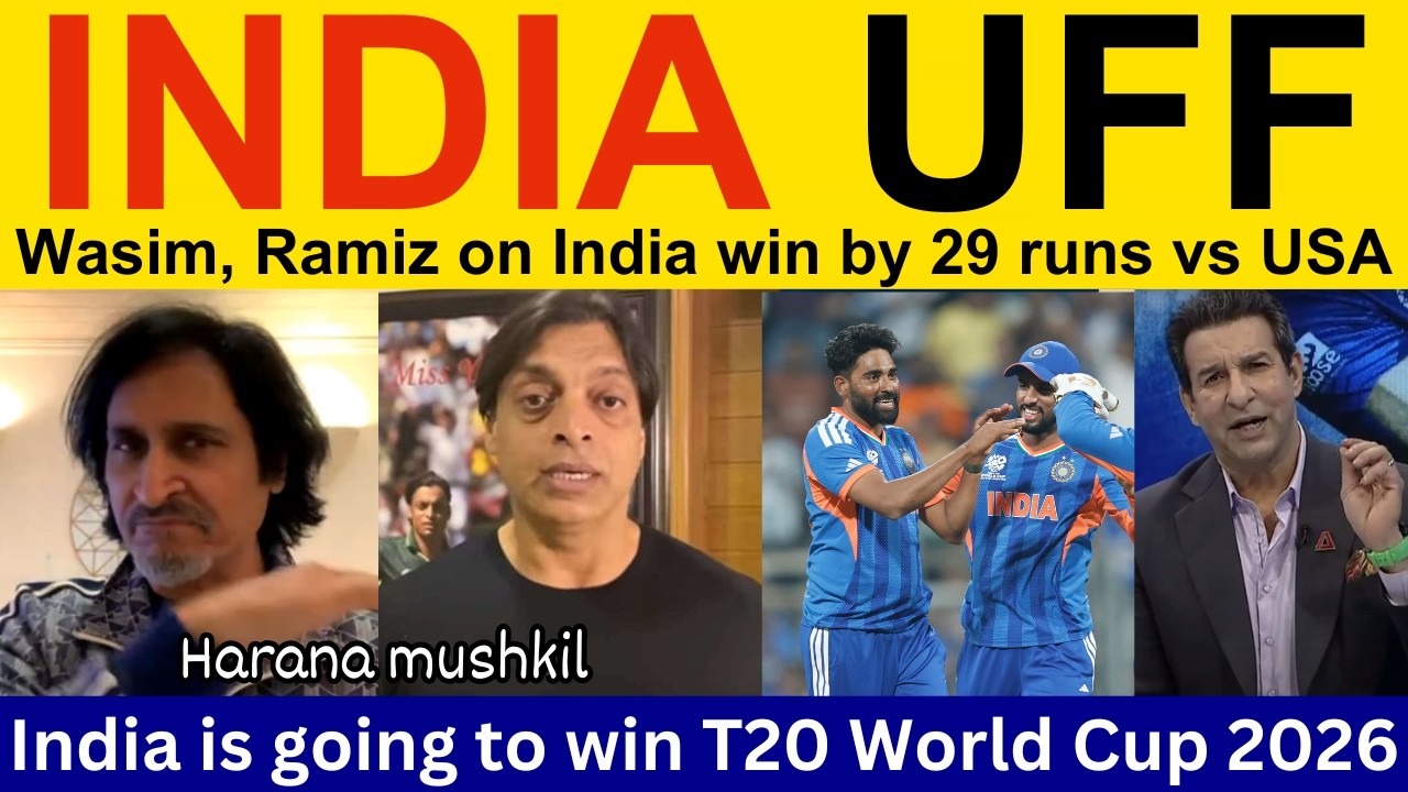 Pak Media Crying on India win today vs USA | Ramiz Speaks on IND vs USA T20 WC 2026 | shoaib akhtar
