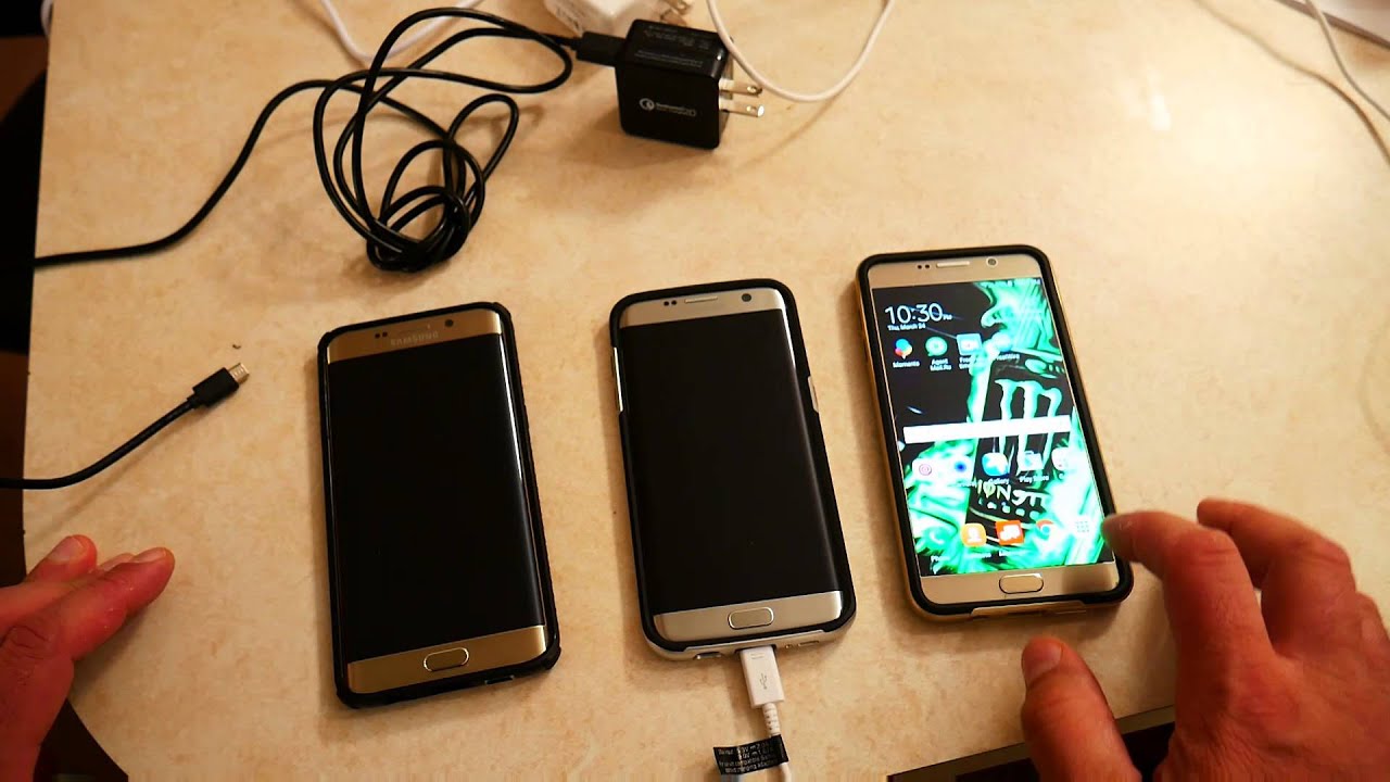 Тест зарядки аккумулятора — S7 Edge против S6 Edge Plus
