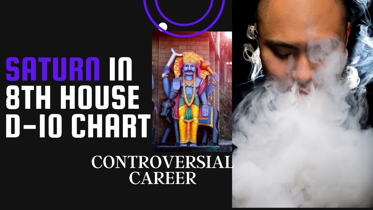 Saturn in the 8th House of D10/ Dasamsha chart - Controversial Career