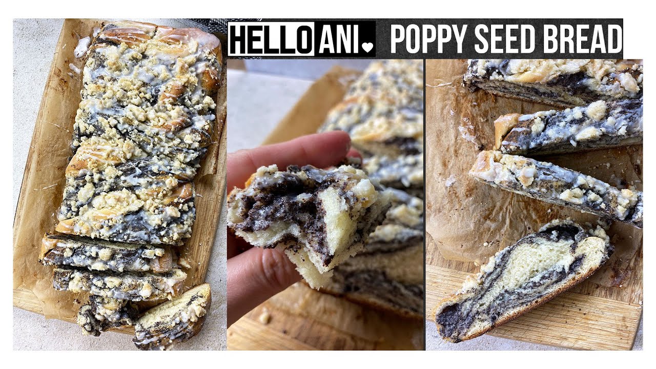 THIS BREAD IS AMAZING! Poppy Seed Bread / Mohn Zopf / Hello Ani