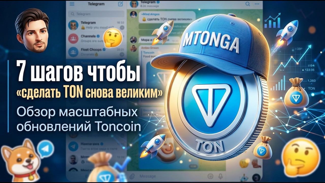 Обзор больших обновлений TONcoin. План из 7 шагов, чтобы &laquo;сделать TON снова великим&raquo; - MTONGA 😎