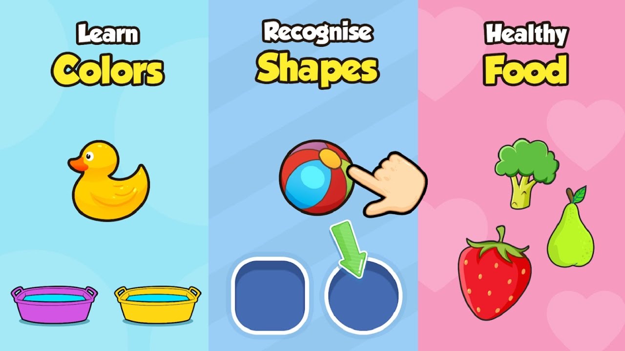 BABY GAMES FOR 2, 3, 4 YEAR OLD TODDLERS EDUCATIONAL BRAIN FREE APP GAME 1