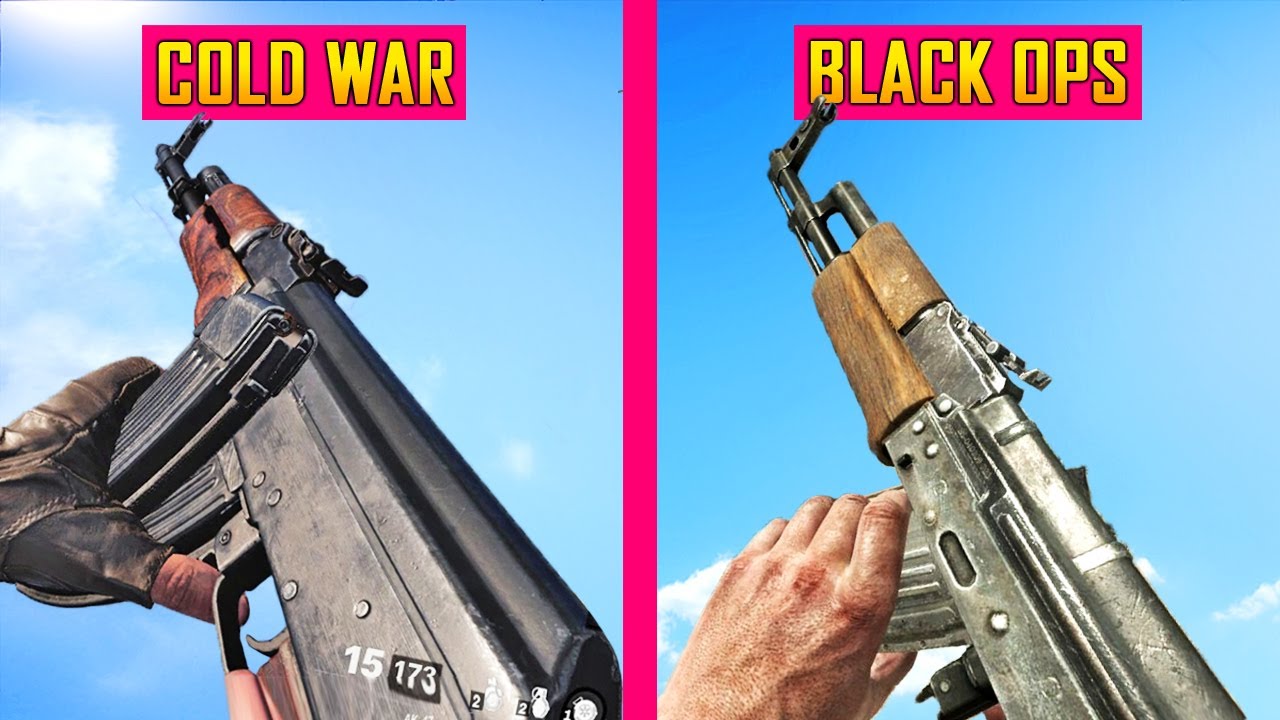 Call of Duty Black Ops Cold War Beta vs Black Ops 1 - Weapon Comparison