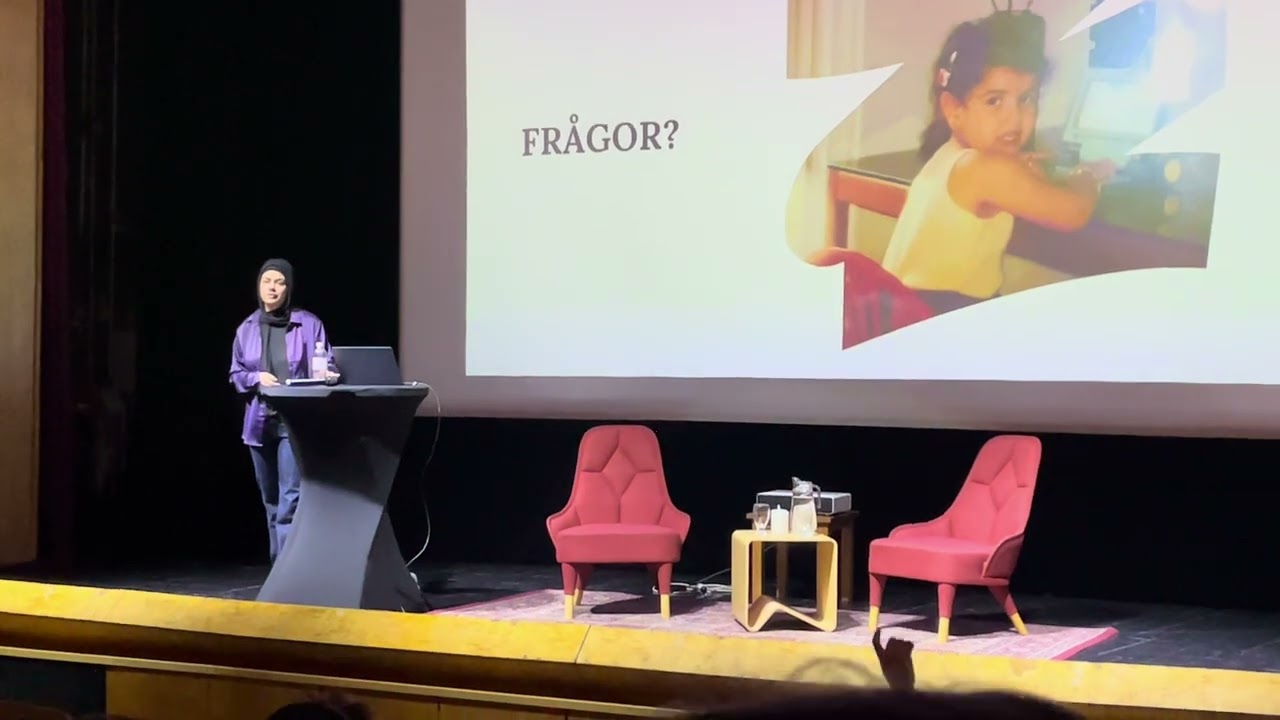 Nora Khalil träffar elever på Korsavadsskolan i Simrishamn hösten 2025