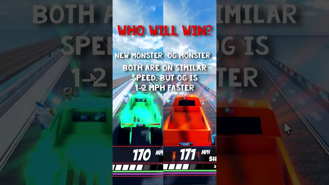 WHO WILL WIN? OG MONSTER VS NEW MONSTER TRUCK #roblox #jailbreak #og #jailbreakupdate #robloxshorts
