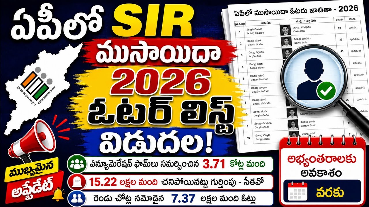 2026 Voter List Released in AP | How to Check if Your Name Is on the SIR Draft List