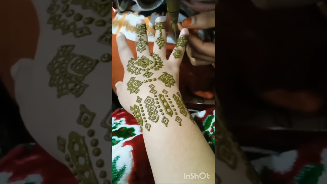 تعلم النقش اليدين حنه صحراويه