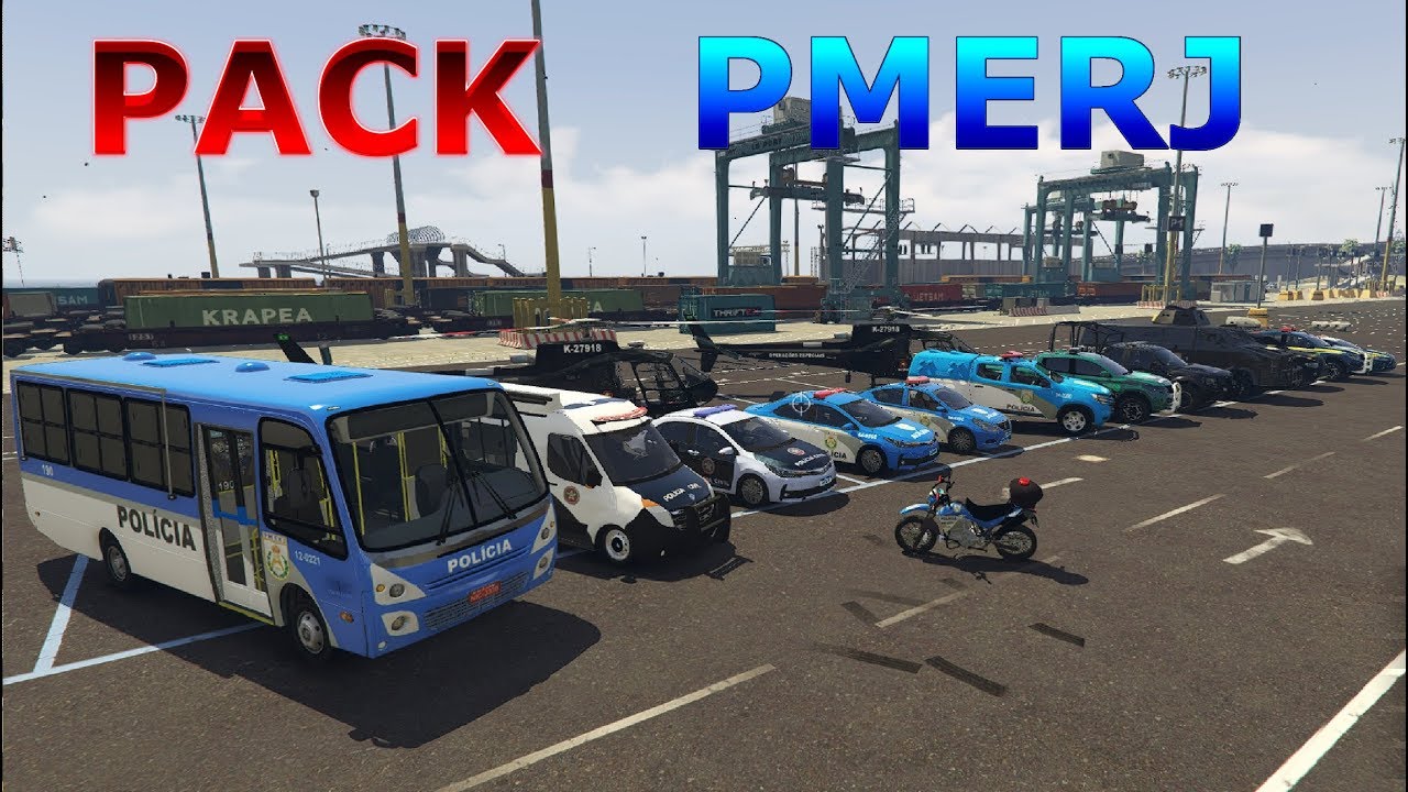 GTA V Mods Brasileiros Pack Policia do Rio de Janeiro PMERJ