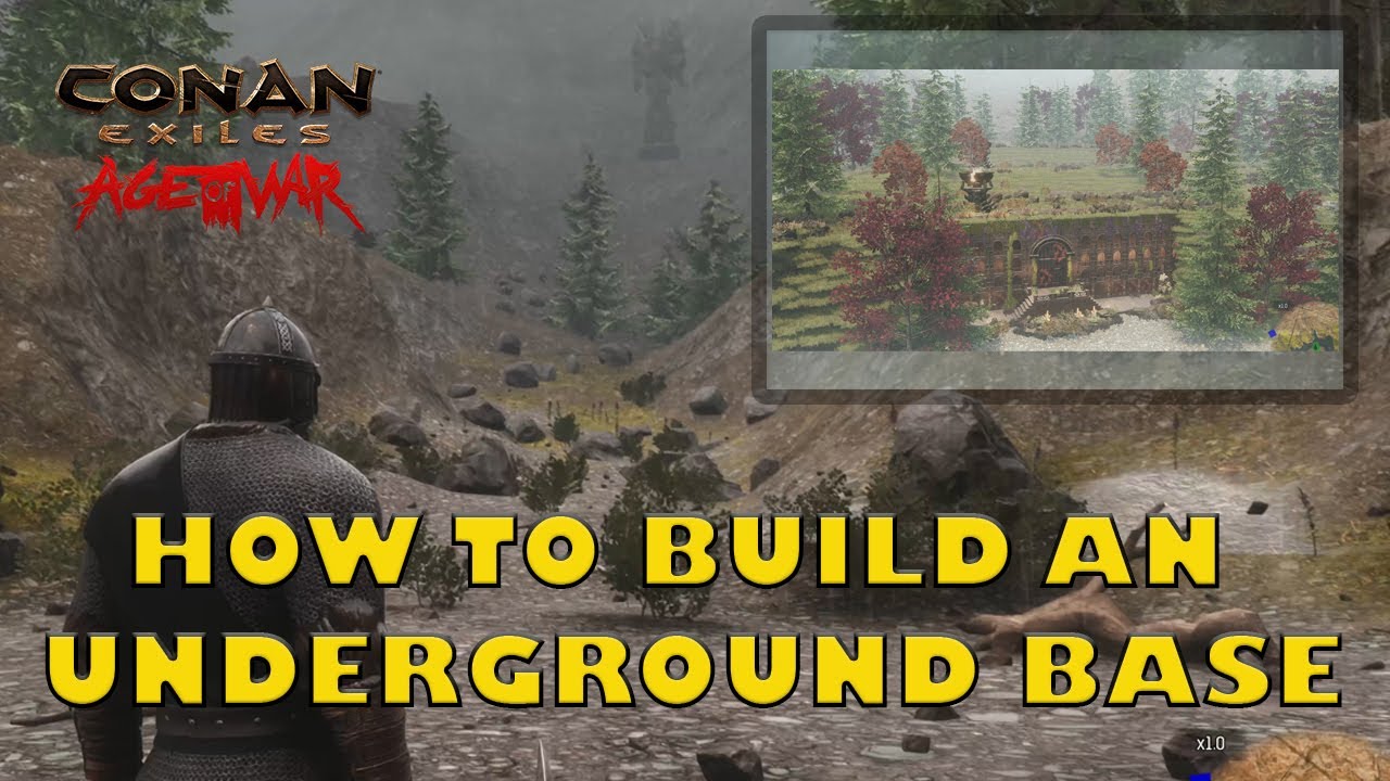 How to Build Underground Base - Conan Exiles 
