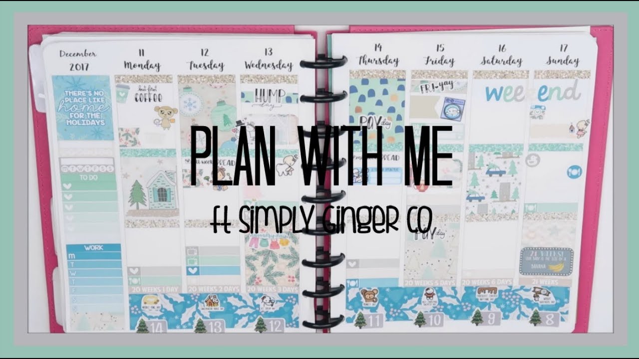 PLAN WITH ME // HOME FOR THE HOLIDAYS // SIMPLY GINGER CO