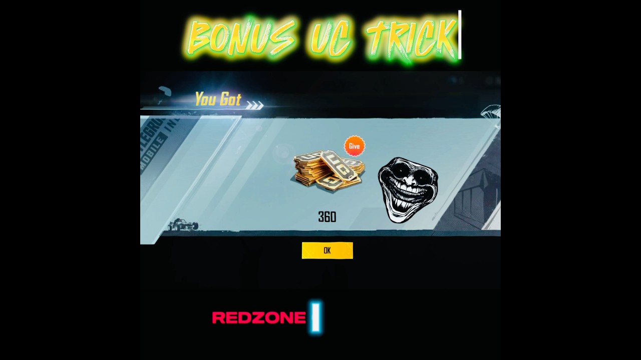 Bgmi uc bonus trick || 7days id off uc trick 