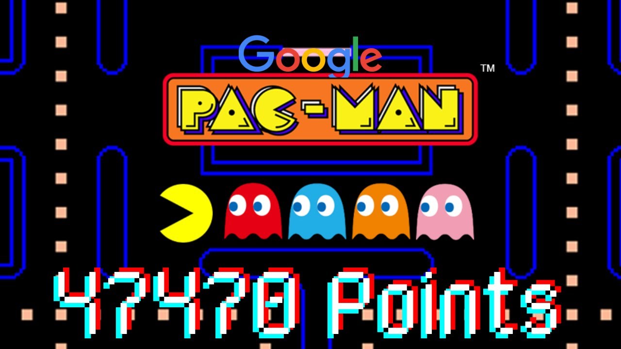 Pac-Man Google RECORD: 47470 Points