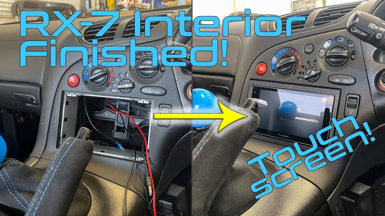 FD RX7 Head Unit Installation (Pioneer MVH-1400NEX) and Interior Wrap Up