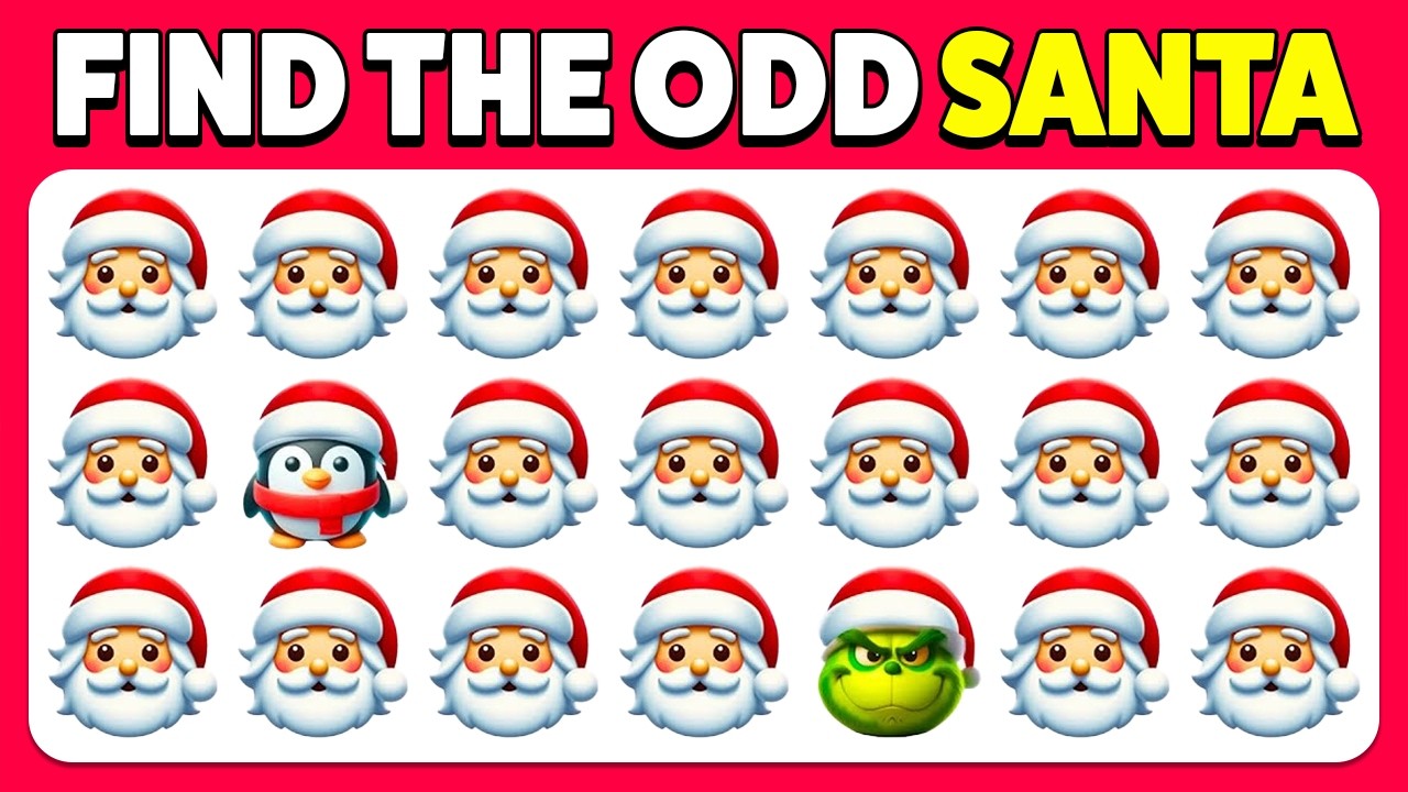 🎅 CHRISTMAS QUIZ 🎄 Spot the DIFFERENCES 👀 Find the ODD ONE OUT 🌟 Guess the WORD by EMOJIS ❄️