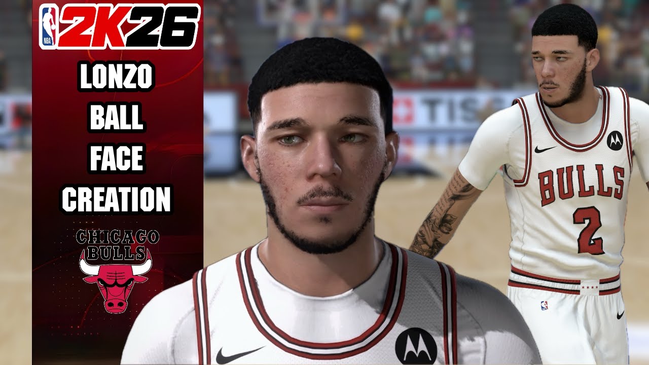 Lonzo Ball Face Creation NBA 2K26