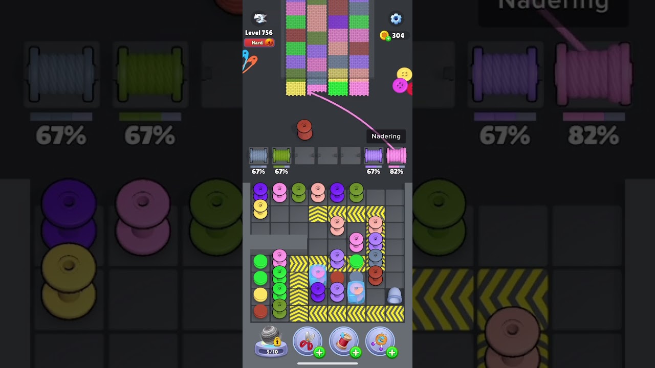 Knit Out 756 Solution #games #gameplay #knitout #knitting 