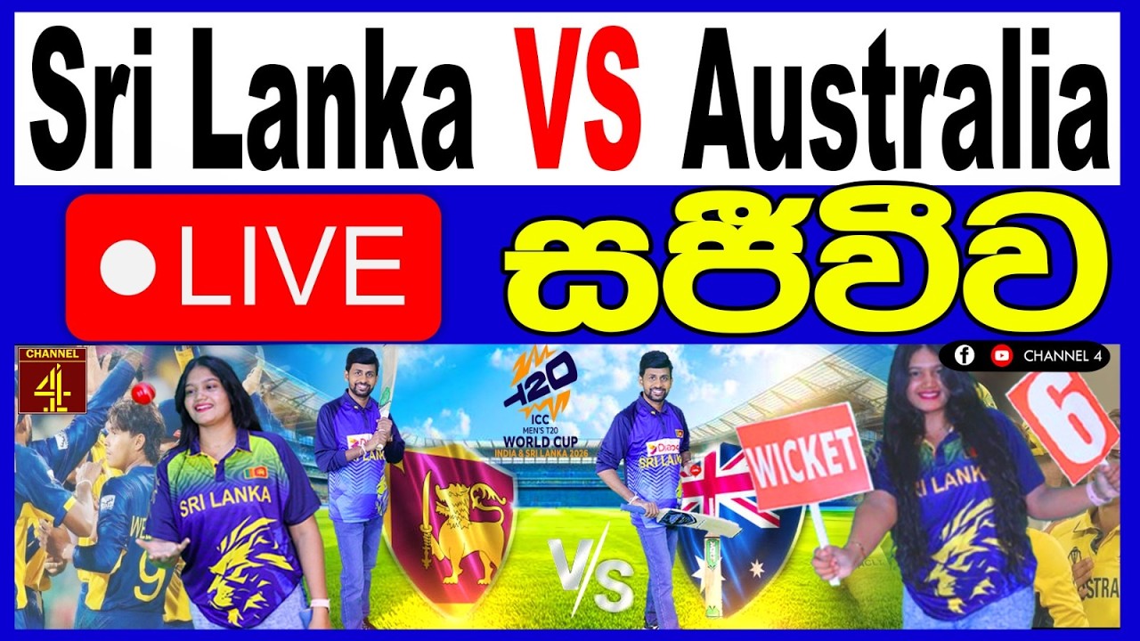 🔴Live:-Sri Lanka vs Australia T20 World Cup 2026