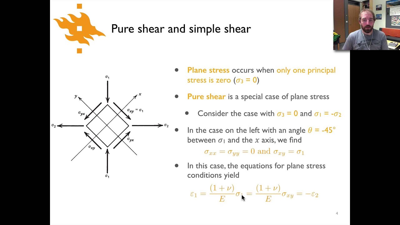 Geodynamics - Lecture 5.5: Pure and simple shear