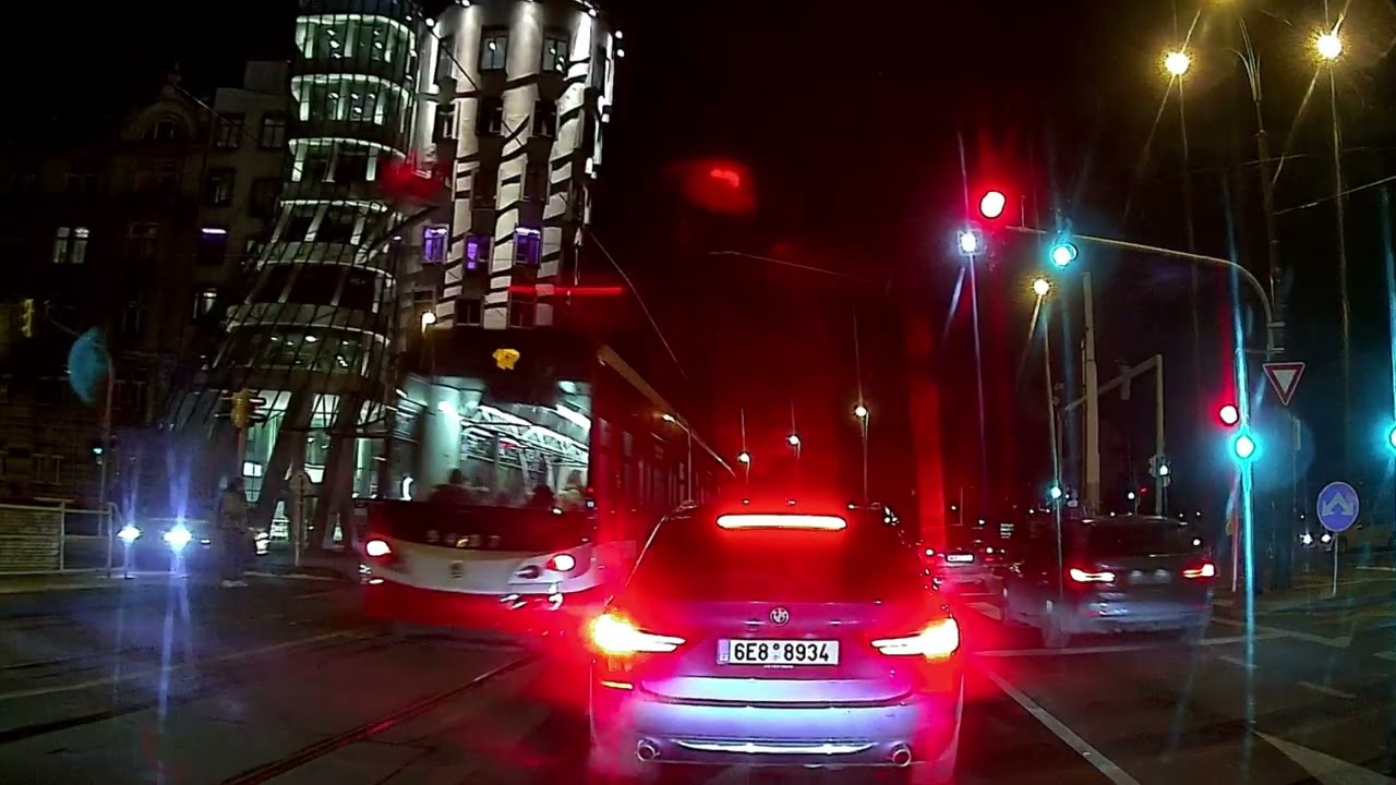 Prague Night Drive 🇨🇿  City Lights & Streets | Shiela Piet