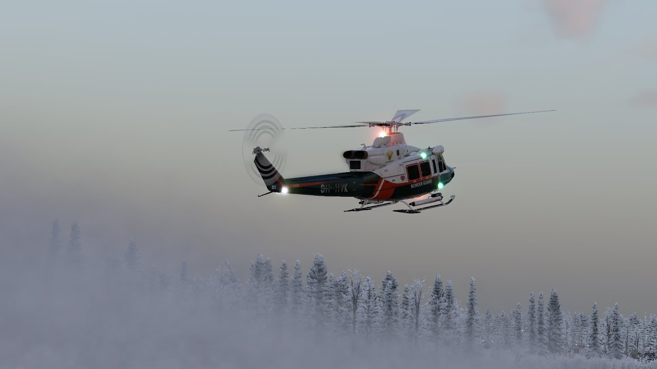 X-Plane 12 - AB412 Finnish Border Guard SAR mission