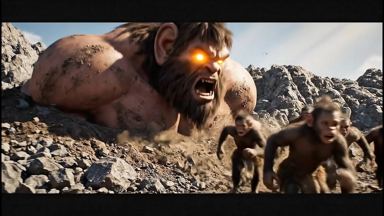 Tiny Hominids Saved a Prehistoric Giant Human with Mammoths’ Help #prehistoriclife #earlyhumans