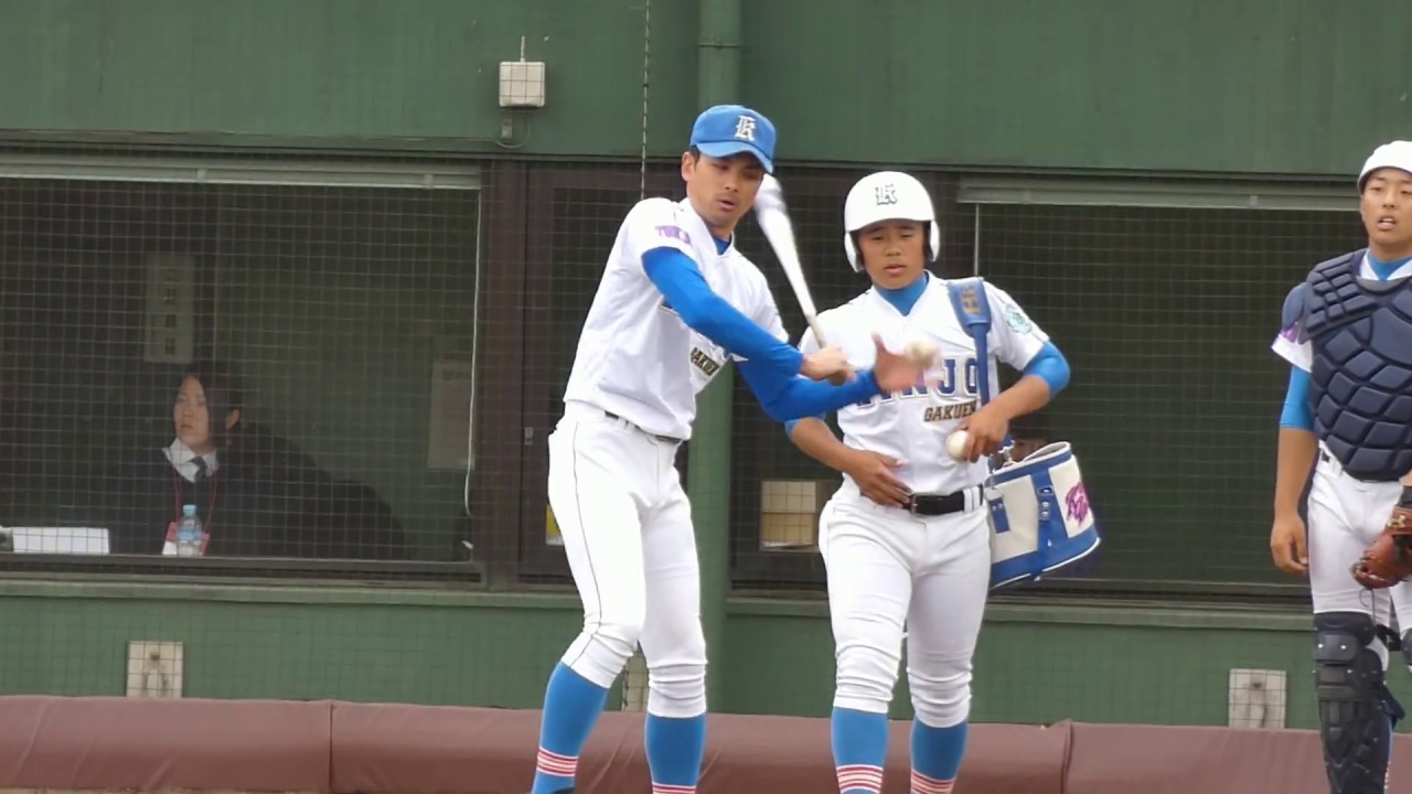錦城学園 シートノック 2018年4月16日(月) 春季東京都高校野球大会 [4回戦東海大菅生戦]