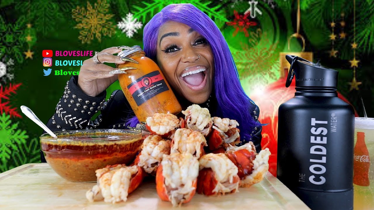 12 Lobster Tails, Trying Dippin Dash Butter Sauce by Flavas by Dame Dash