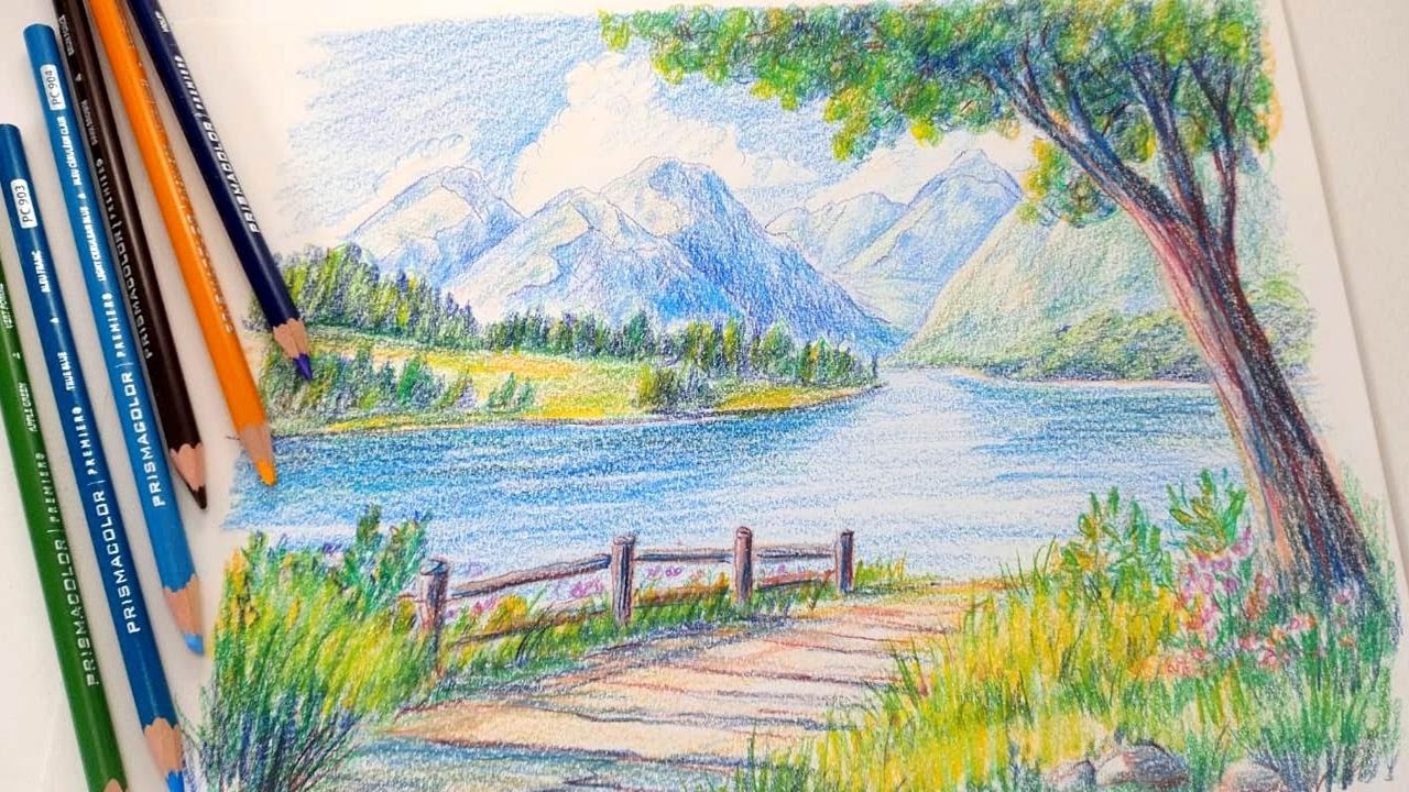O Lápis Ideal para Dominar Texturas de Montanhas e Árvores!